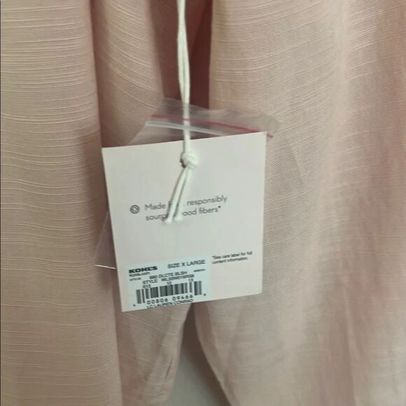 LC Lauren Conrad Pink Button Down Shirt Peter Pan Collar - Picture 7 of 12